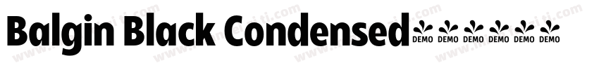 Balgin Black Condensed字体转换